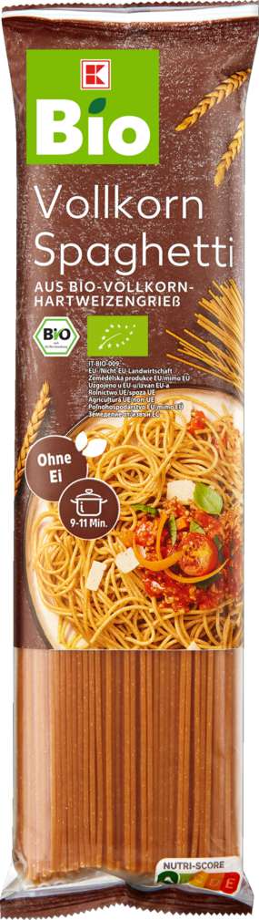 Abbildung des Sortimentsartikels K-Bio Vollkorn Spaghetti 500g