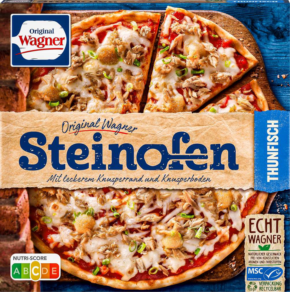 Abbildung des Sortimentsartikels Wagner Steinofen-Pizza Thunfisch 360g