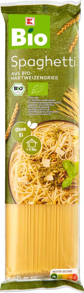 Abbildung des Sortimentsartikels K-Bio Spaghetti ohne Ei 500g
