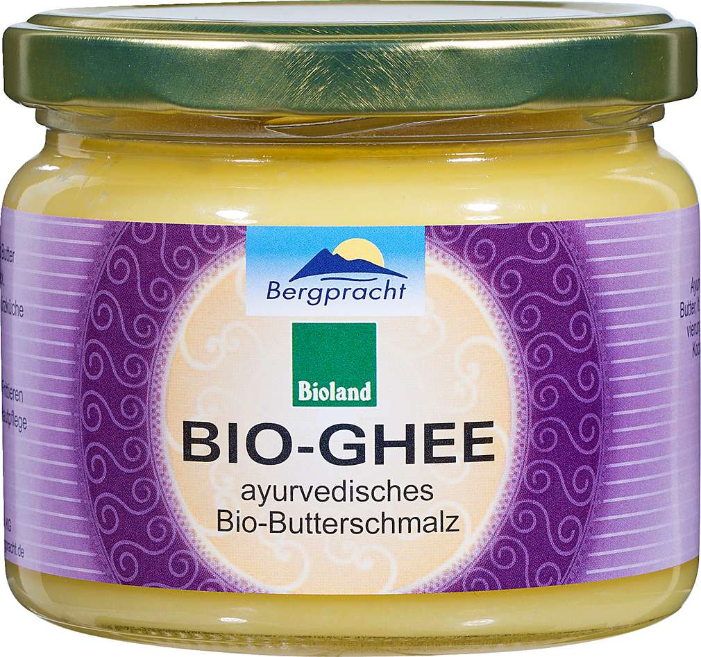 Abbildung des Sortimentsartikels Bergpracht Bio-Ghee ayurvedisches Bio-Butterschmalz 230g