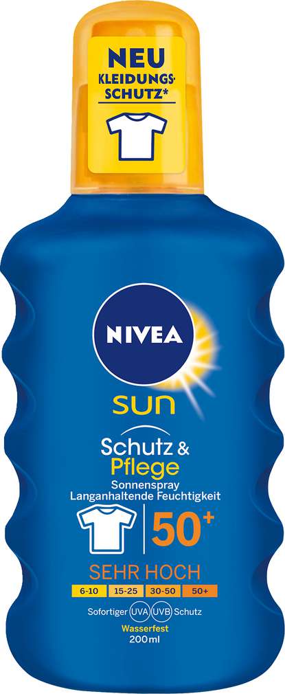 Abbildung des Sortimentsartikels Nivea Pflegendes Sonnenspray 50+ Sehr hoch 200ml