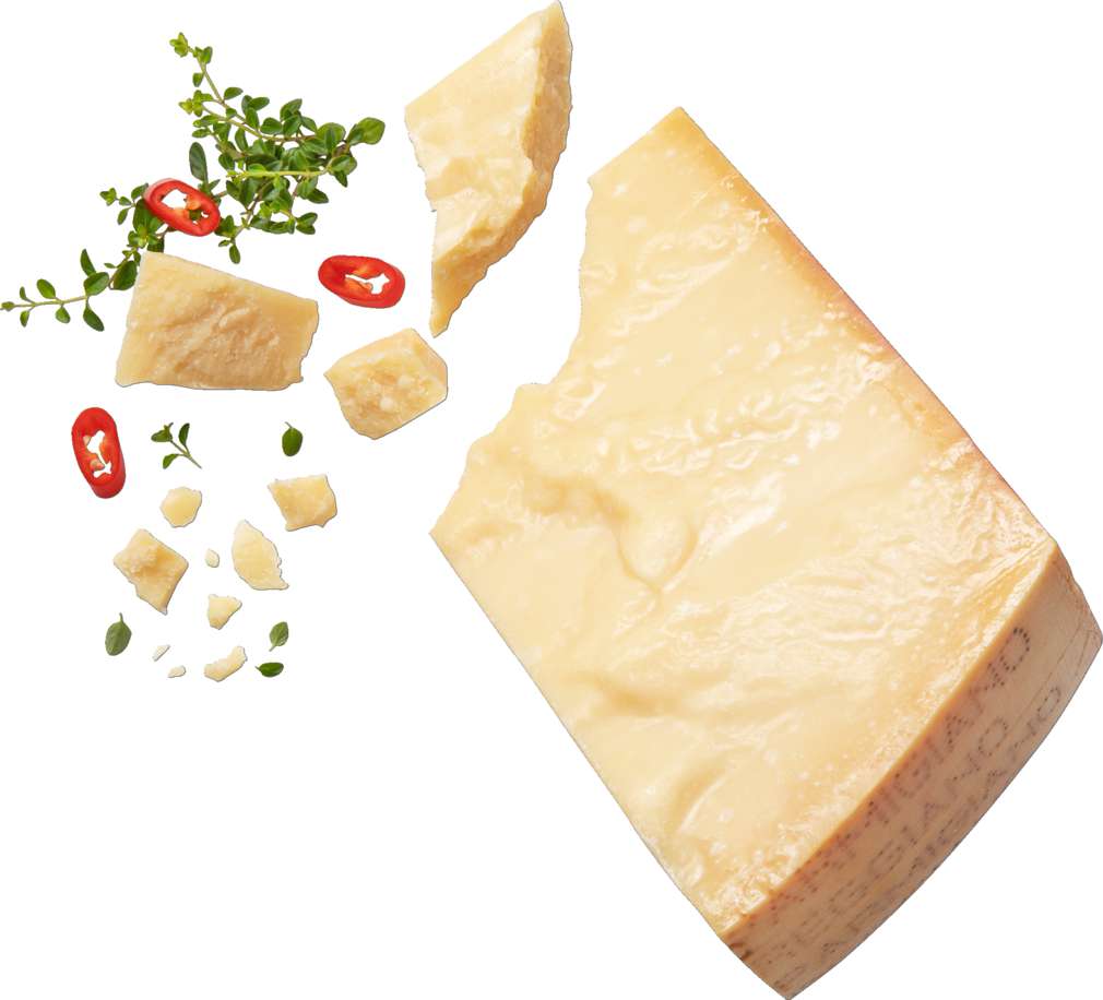 Abbildung des Sortimentsartikels Parmigiano Reggiano Bio Hartkäse 24 Monate 40% Fett i.Tr.