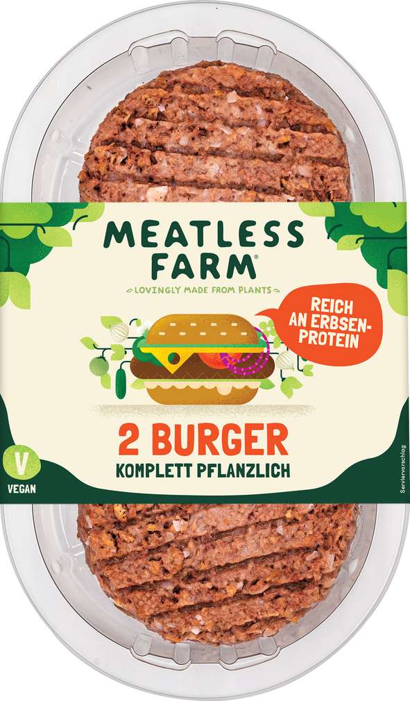Abbildung des Sortimentsartikels Meatless Farm Burger vegan 227g