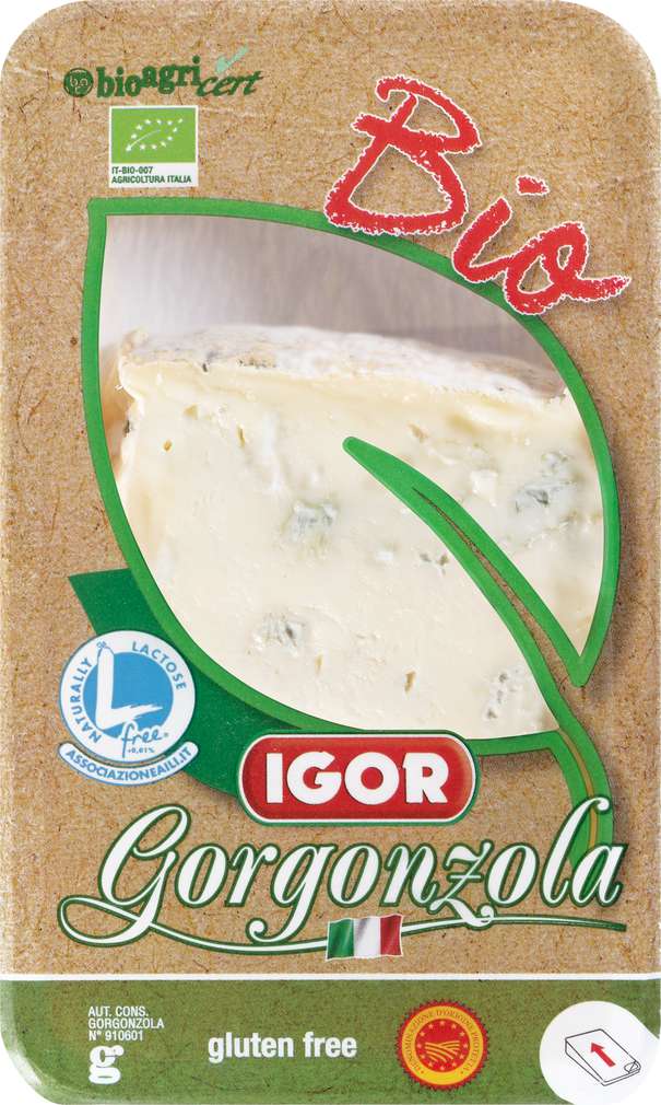 Abbildung des Sortimentsartikels VIP Bio-Gorgonzola DOP Ital.Edelpilzkäse 48% Fett i.Tr. 125g