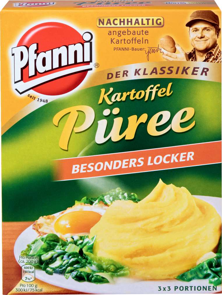 Abbildung des Sortimentsartikels Pfanni Kartoffelpüree besonders locker 3x80g
