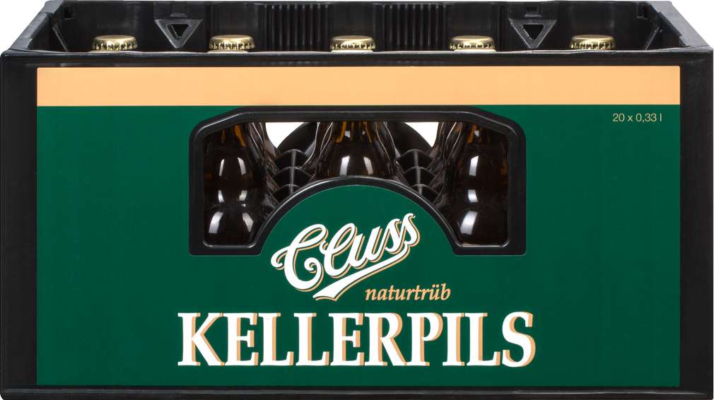 Abbildung des Sortimentsartikels Dinkelacker Cluss Kellerpils 20/0,33l