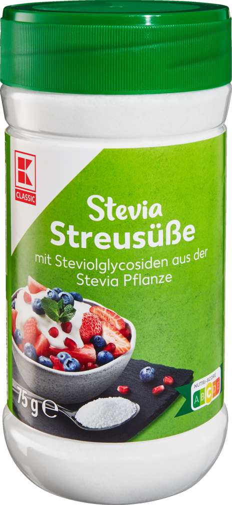 Abbildung des Sortimentsartikels K-Classic Stevia Streusüße 75g