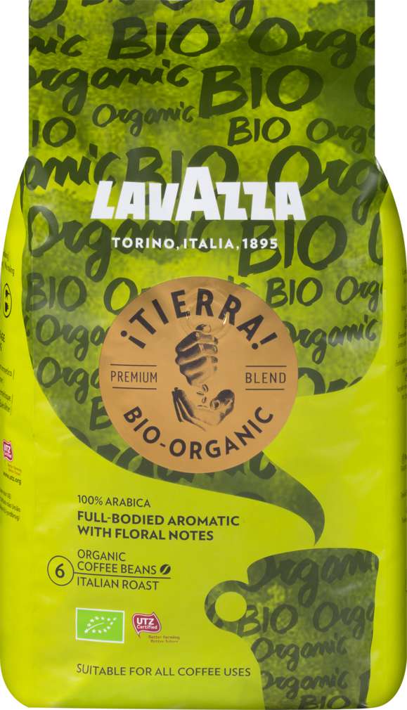 Abbildung des Sortimentsartikels Lavazza Bio-Tierra Organic ganze Bohnen 1000g