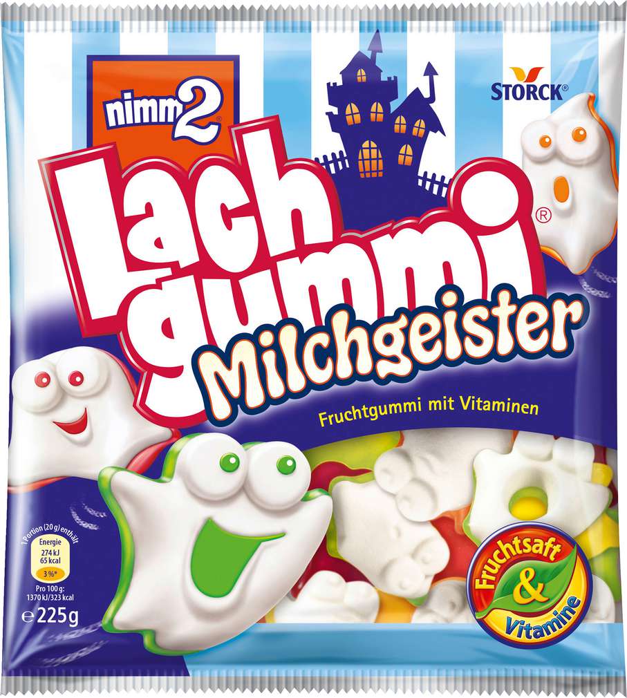 Abbildung des Sortimentsartikels Nimm2 Lachgummi Milchgeister 225g