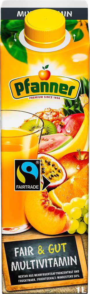 Abbildung des Sortimentsartikels Pfanner Multinektar 50% Fruchtsaft 1l