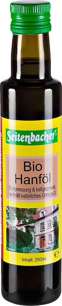 Abbildung des Sortimentsartikels Seitenbacher Bio Hanföl 250ml
