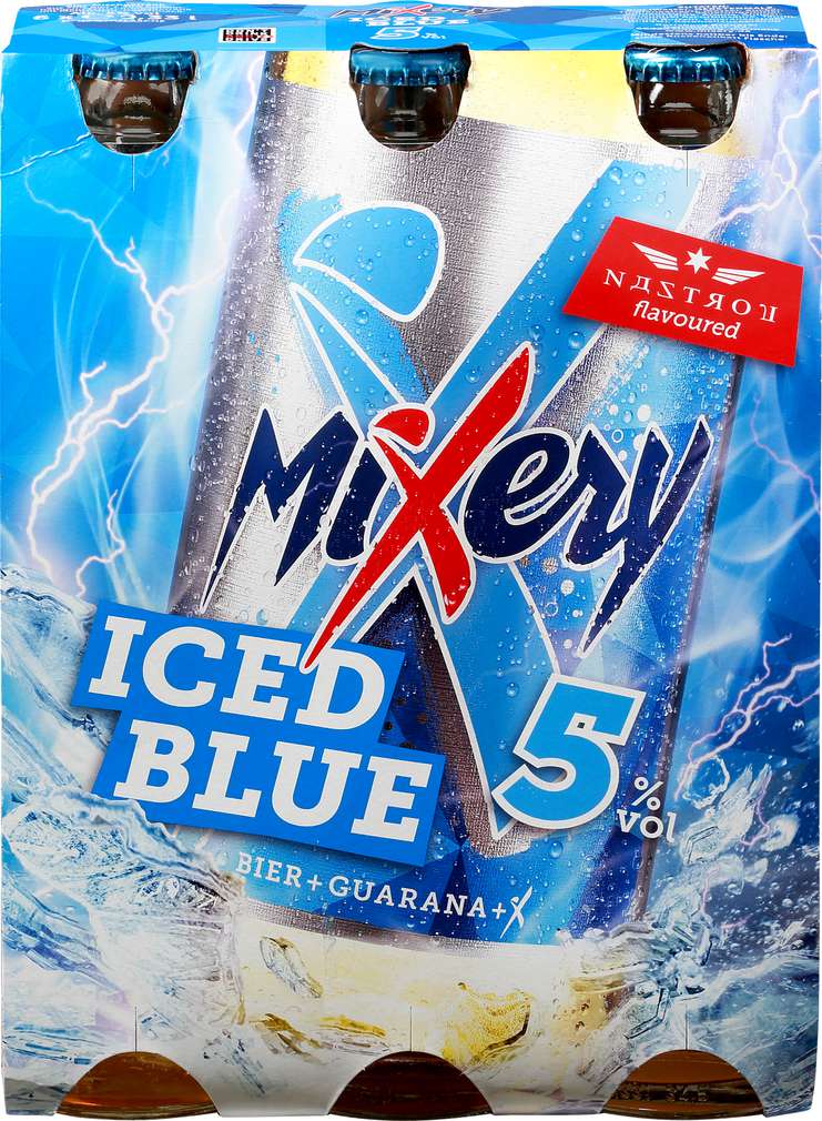 Abbildung des Sortimentsartikels Mixery Nastrov Flavour iced blue 6x0,33l