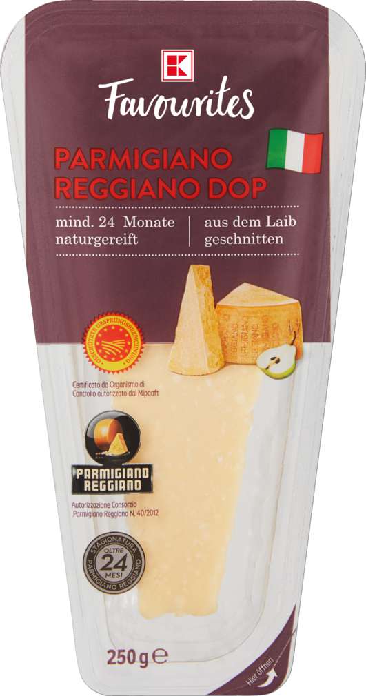 Abbildung des Sortimentsartikels K-Favourites Parmigiano Reggiano am Stück 250g