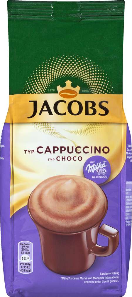 Abbildung des Sortimentsartikels Jacobs Momente Choco Cappuccino 500g