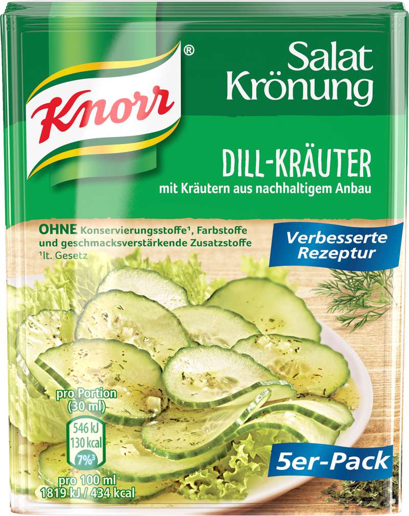 Abbildung des Sortimentsartikels Knorr Dill-Kräuter 5er 450ml