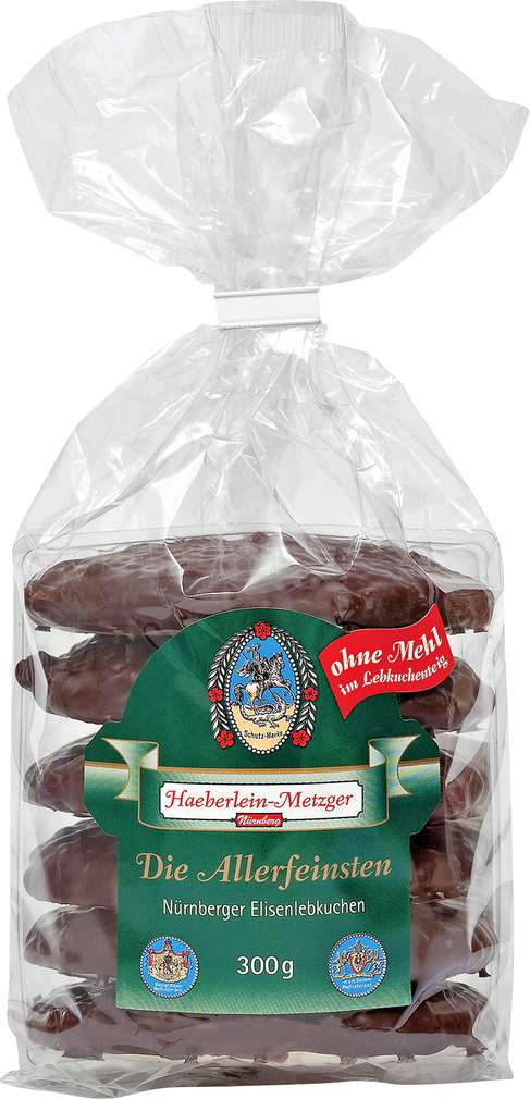 Abbildung des Sortimentsartikels Haeberlein-Metzger Nürnberger Elisenlebkuchen ohne Mehl 300g