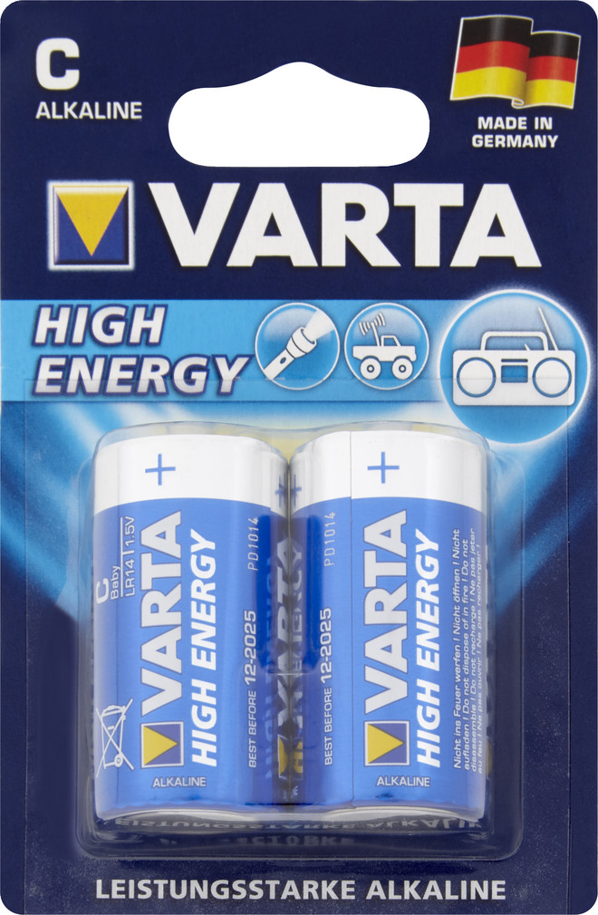 Abbildung des Sortimentsartikels Varta Batterien C