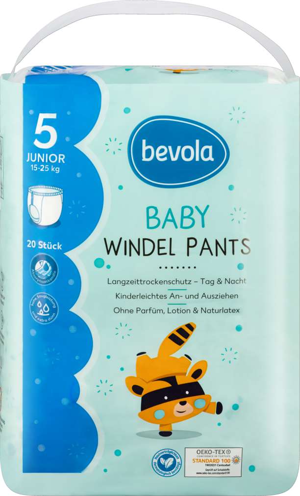 Abbildung des Sortimentsartikels Bevola Windel Pants Junior 20 Stück