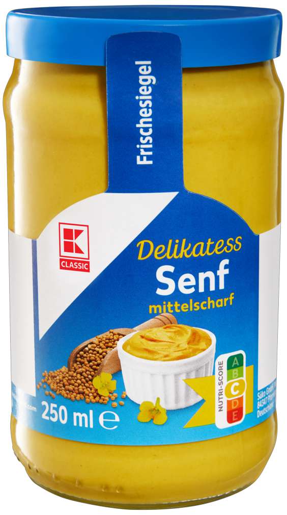 Abbildung des Sortimentsartikels K-Classic Senf mittelscharf 250ml