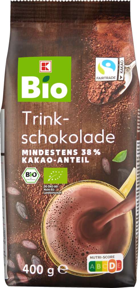 Abbildung des Sortimentsartikels K-Bio Trinkschokolade Getränkepulver 400g