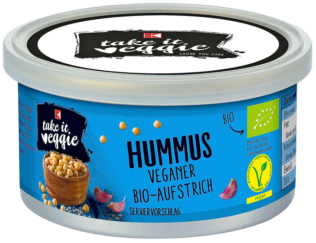 Abbildung des Sortimentsartikels K-Take it Veggie Bio Aufstrich Hummus 125g