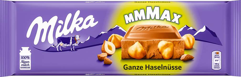 Abbildung des Sortimentsartikels Milka Schokolade Ganze Haselnuss 270g