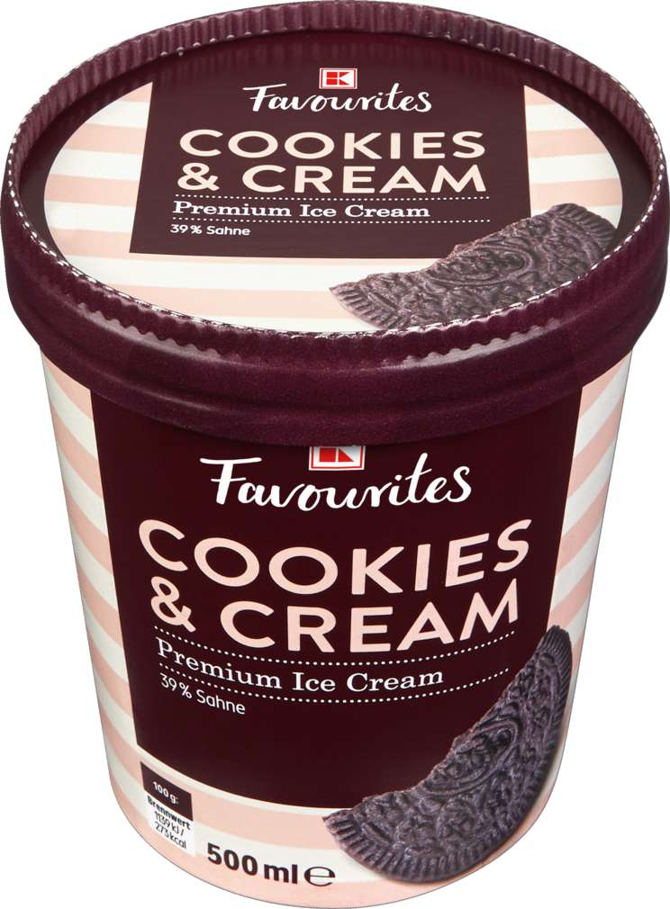 Abbildung des Sortimentsartikels K-Favourites American Ice Cookies & Cream 500ml