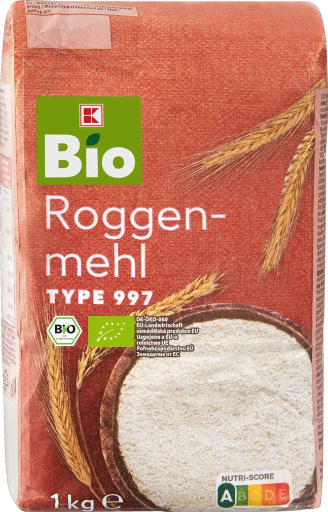 Abbildung des Sortimentsartikels K-Bio Roggenmehl 997 1kg
