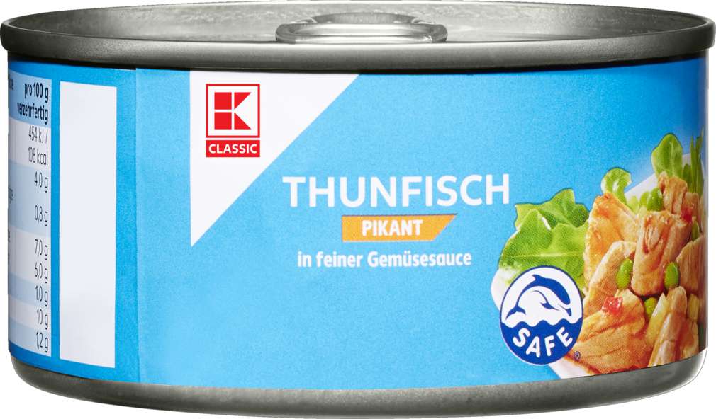 Abbildung des Sortimentsartikels K-Classic Thunfisch pikant 185g