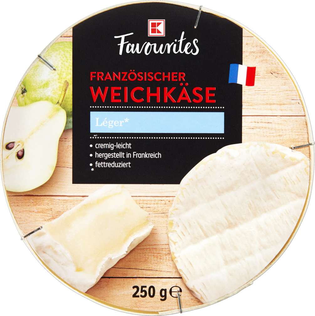 Abbildung des Sortimentsartikels K-Favourites Camembert Légere 28% Fett i.Tr. 250g