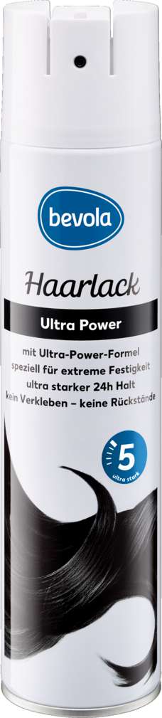 Abbildung des Sortimentsartikels Bevola Haarlack Ultra Power 400ml