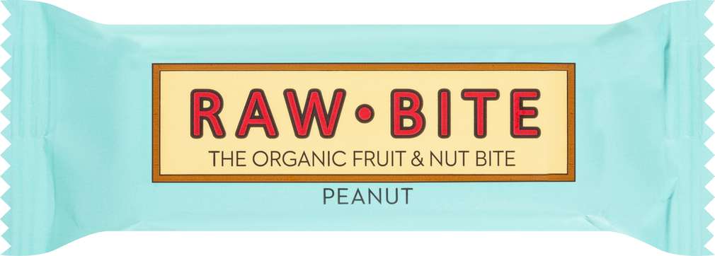 Abbildung des Sortimentsartikels Raw Bite Bio-Rohkostriegel Peanut, vegan 50g