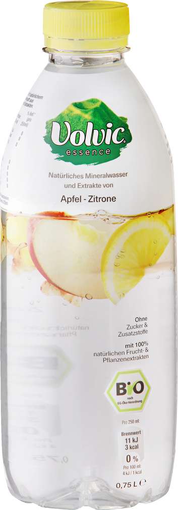 Abbildung des Sortimentsartikels Volvic Essence Apfel-Zitrone-Ingwer 0,75l