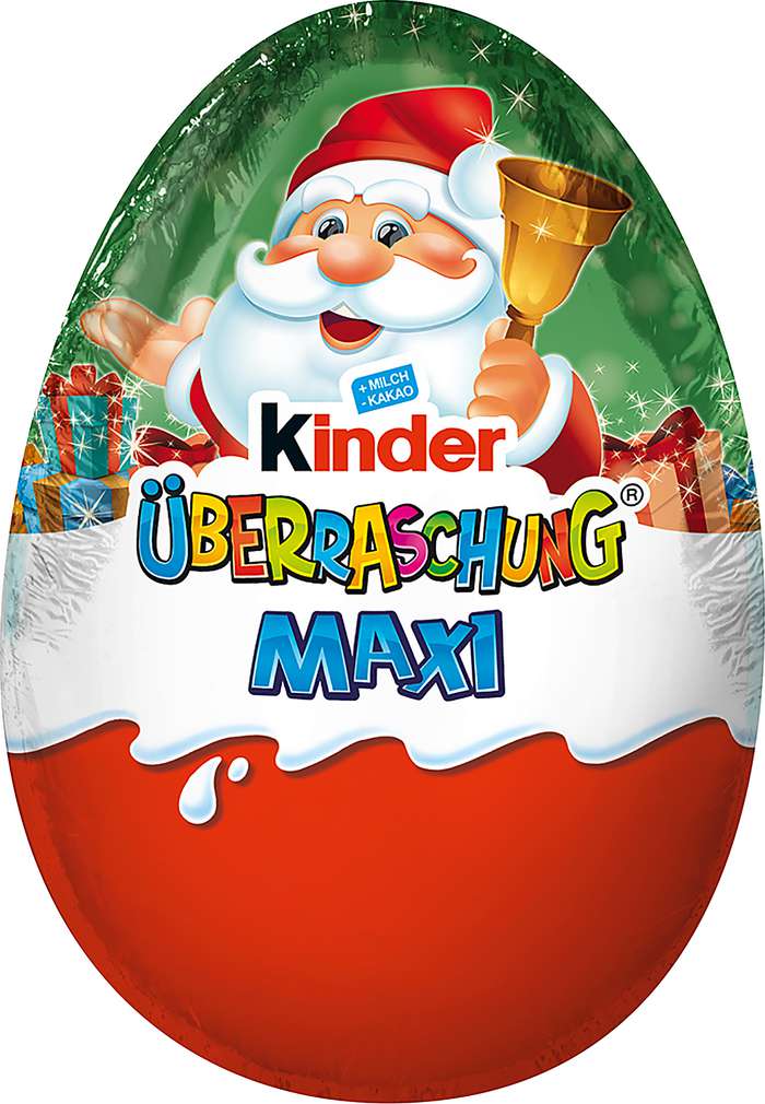 Abbildung des Sortimentsartikels Ferrero Kinderüberraschung Maxi Weihnachten 100g