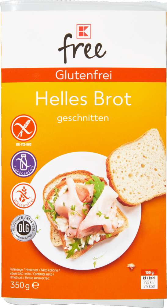 Abbildung des Sortimentsartikels K-Free Glutenfrei helles Brot 350g