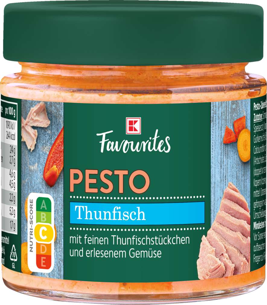 Abbildung des Sortimentsartikels K-Favourites Thunfisch Pesto 190g