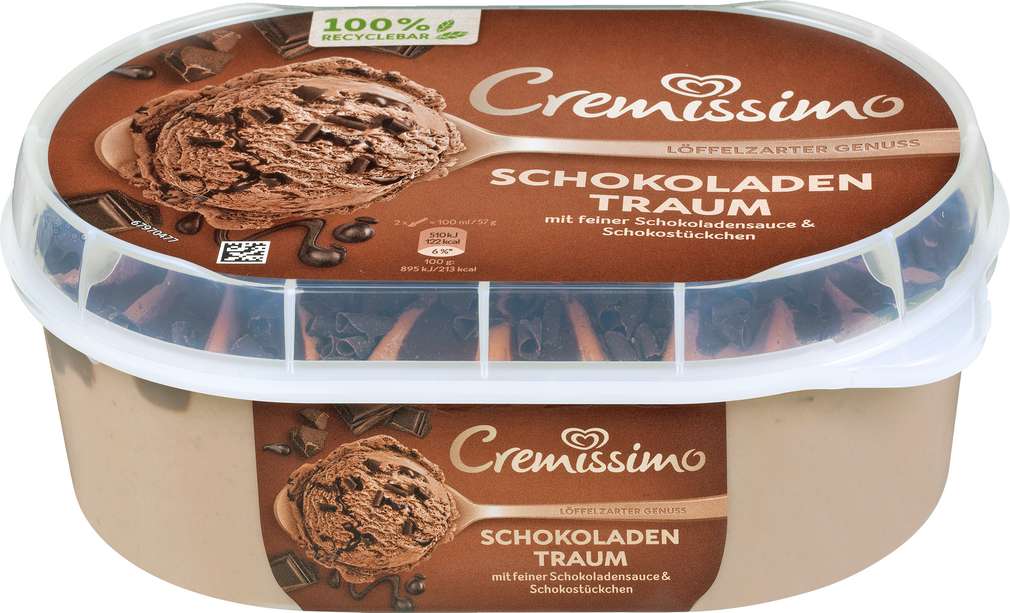 Abbildung des Sortimentsartikels Langnese Cremissimo Schokolade 900ml