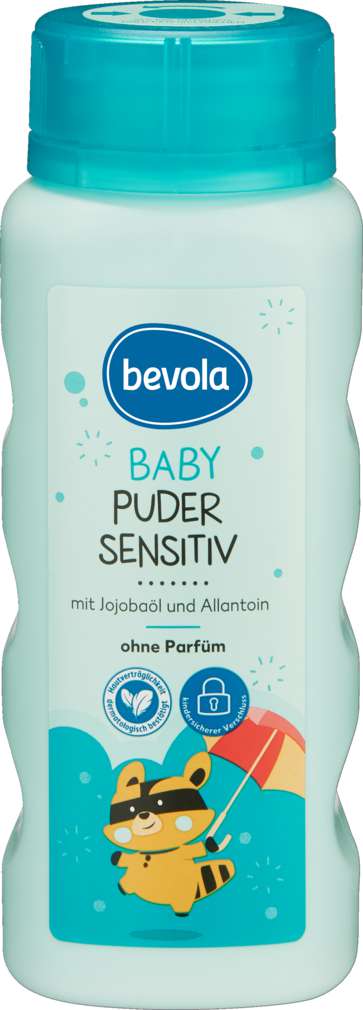 Abbildung des Sortimentsartikels Bevola Babypuder sensitiv 100g