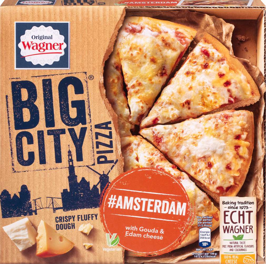 Abbildung des Sortimentsartikels Wagner Big City Pizza Amterdam 410g