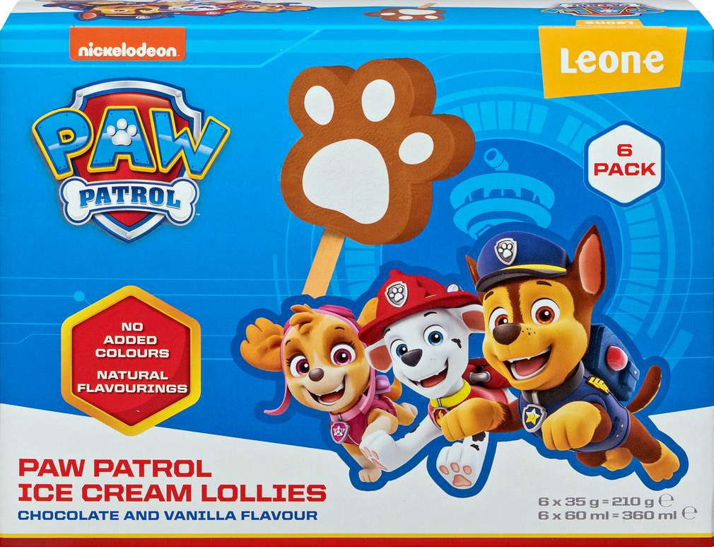 Abbildung des Sortimentsartikels Cristallo Paw Patrol Ice Cream Lollies 360ml
