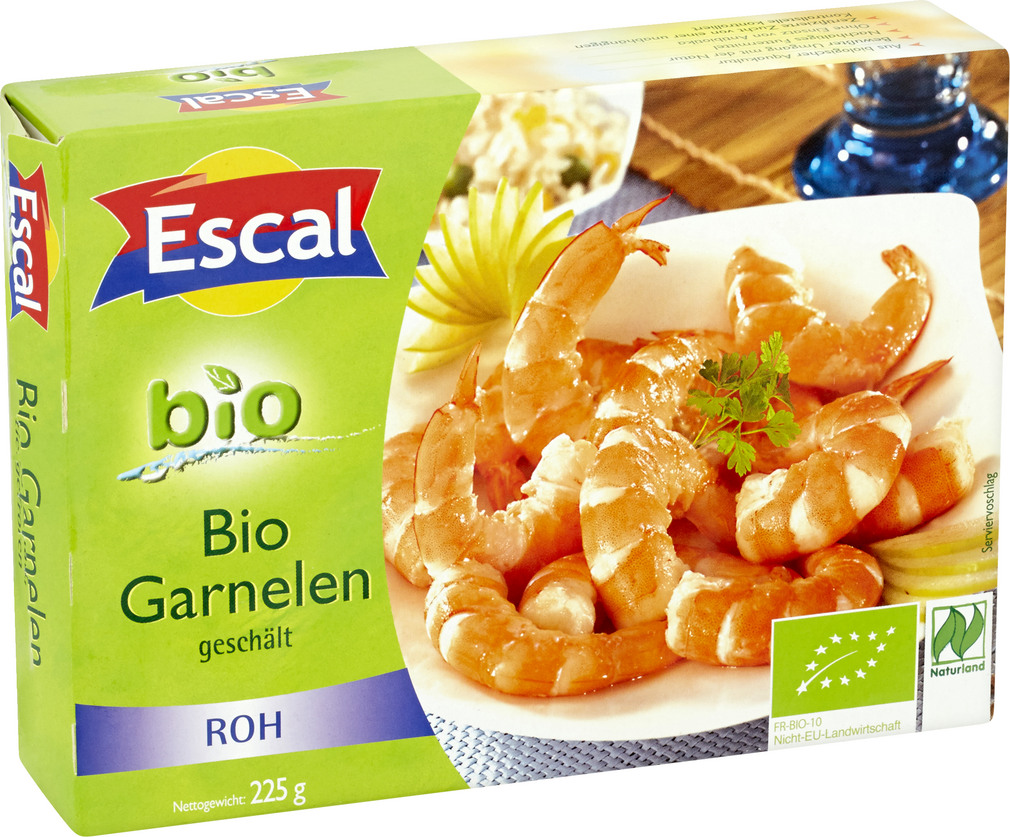 Abbildung des Sortimentsartikels Escal Garnelen geschält 225g
