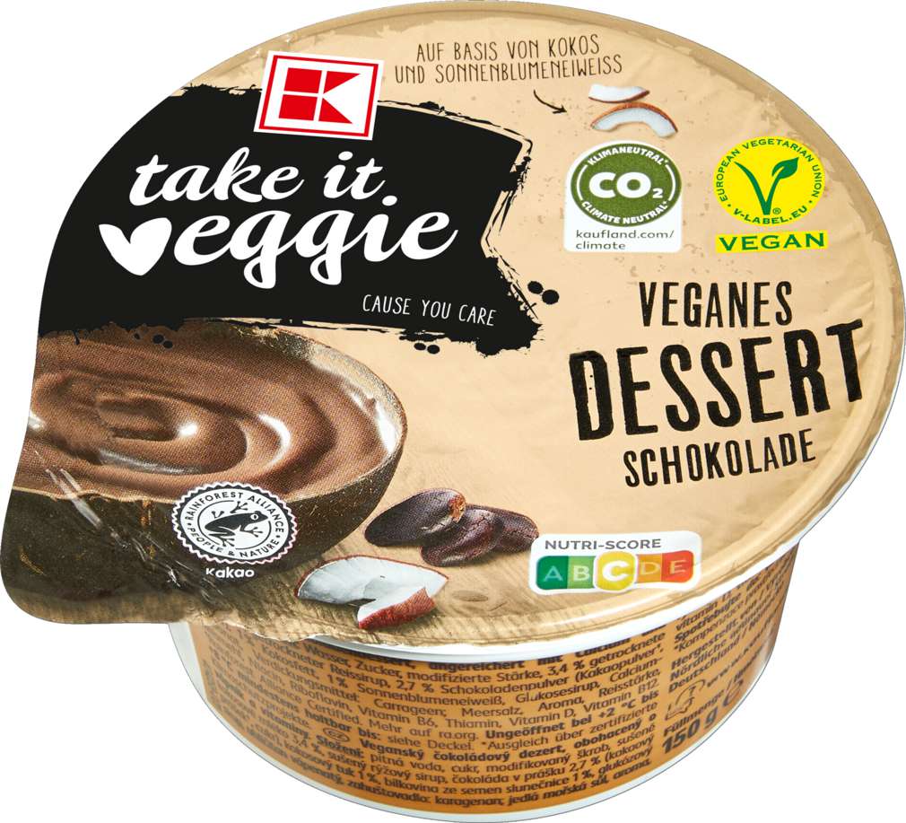 Abbildung des Sortimentsartikels K-Take it Veggie Schoko Dessert vegan 150g
