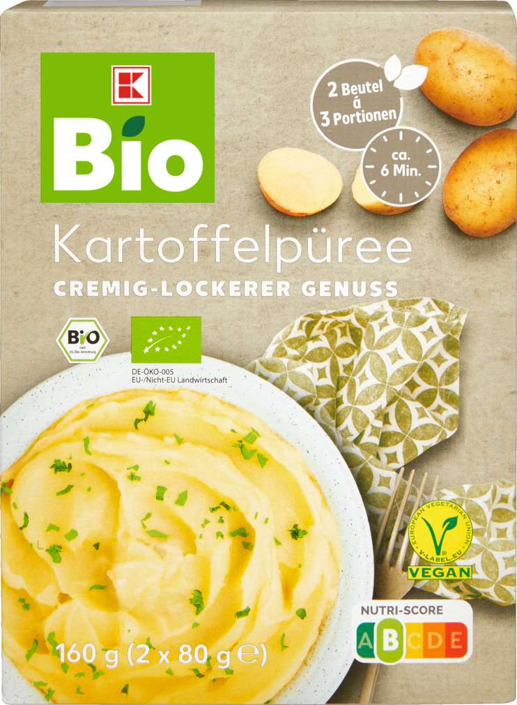 Abbildung des Sortimentsartikels K-Bio Kartoffelpüree 160g