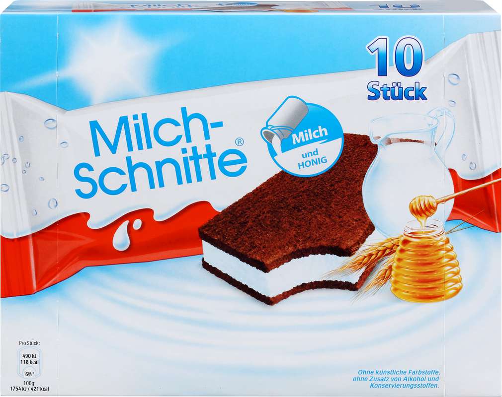 Abbildung des Sortimentsartikels Ferrero Milch-Schnitte 10x28g