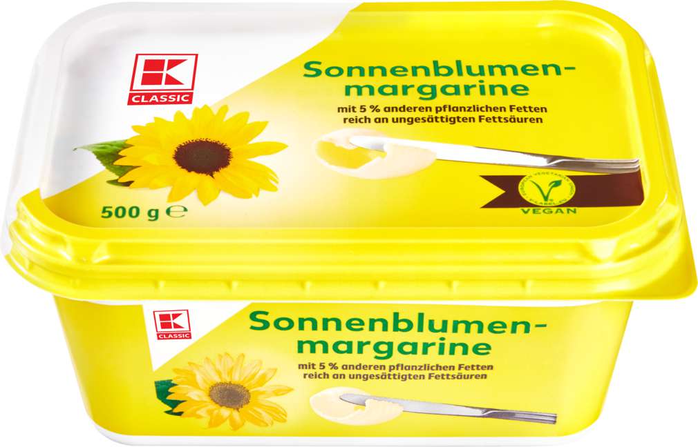 Abbildung des Sortimentsartikels K-Classic Sonnenblumen - Margarine, 80% Fett 500g