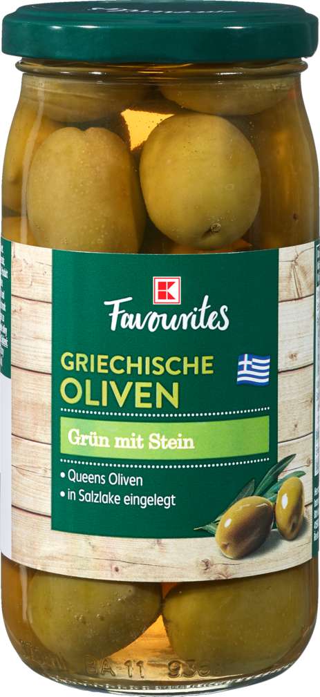 Abbildung des Sortimentsartikels K-Favourites Griechische Oliven mit Stein 350g