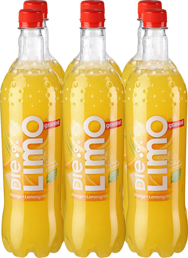 Abbildung des Sortimentsartikels Granini Die Limo Orange & Lemongras 6x1l