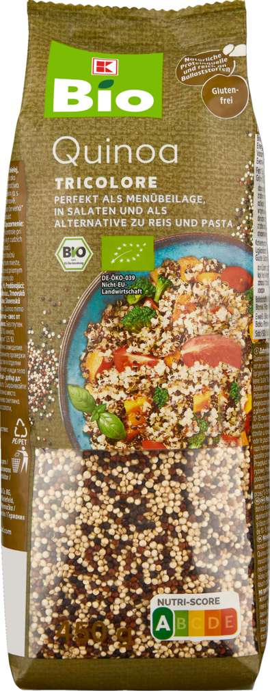 Abbildung des Sortimentsartikels K-Bio Quinoa tricolore 450g