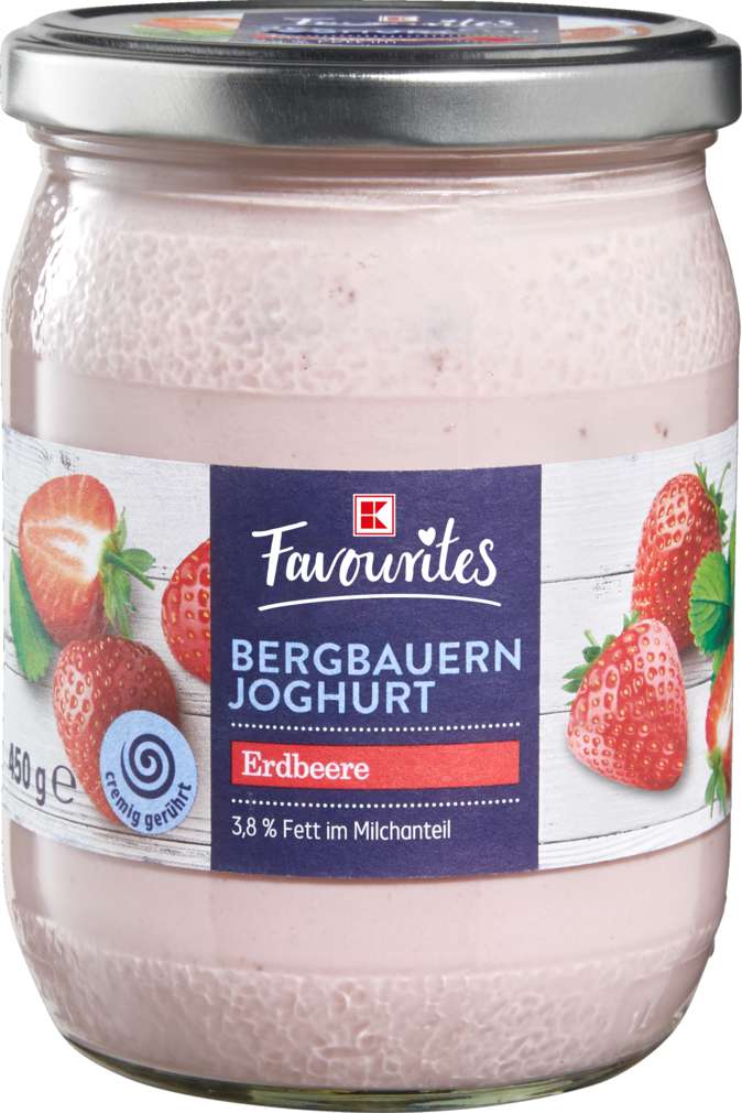 Abbildung des Sortimentsartikels K-Favourites Fruchtjoghurt Erdbeere 450g