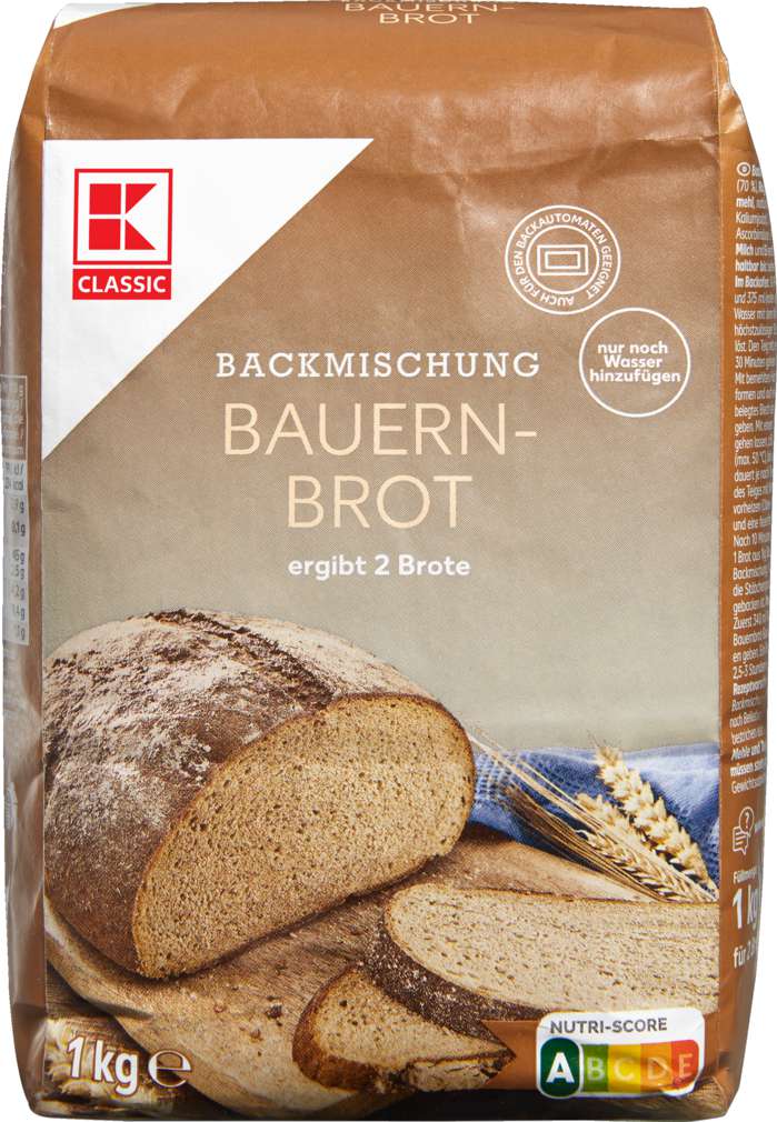 Abbildung des Sortimentsartikels K-Classic Bauernbrot Brotbackmischung 1kg